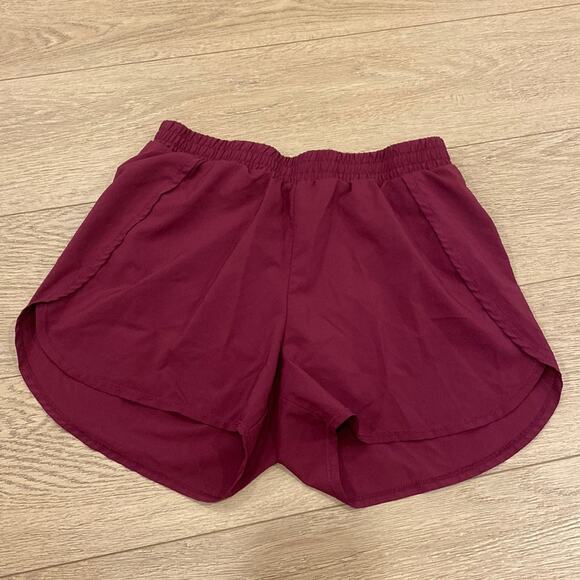 Other - All in Motion running shorts burgundy pink girls kids elastic XL 14 16